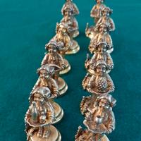 Segnaposto in argento dorato