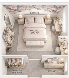 Confortevole stanza arredata nel centro di Varese