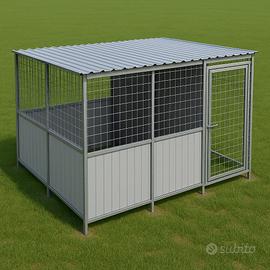 Box x cani 3x2 zincato, modulare e componibile