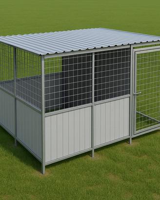 Box x cani 3x2 zincato, modulare e componibile