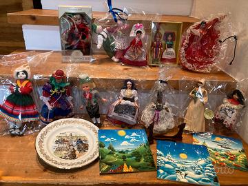 BAMBOLINE SOUVENIR VINTAGE DA COLLEZIONE