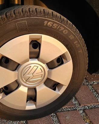 kit cerchi originali gomme vw up+bulloni antifurto
