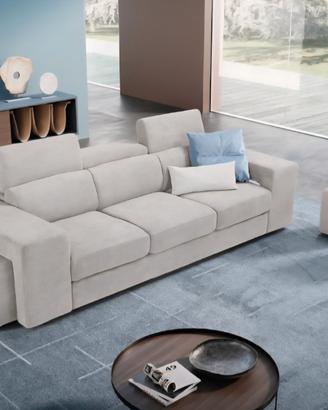 Divano Letto 3 posti grigio chiaro 
Tuscolana Numi