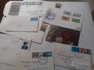 Collezione francobolli inglesi cartolina