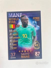 Carta Match Attax 101 Senegal Sadio Mane