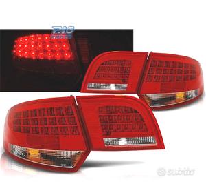 FANALI PER AUDI A3 8PA SPORTBACK 04-08 LED ROSSO C