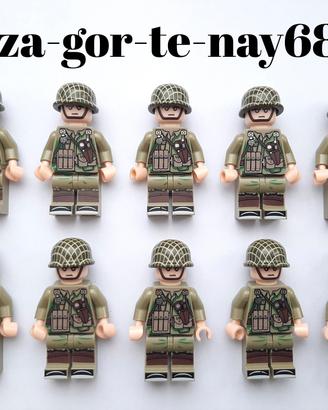 Soldati americani ww2 con fucile compatibili Lego 