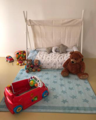 Alondra Indy lettino montessori tenda indiana