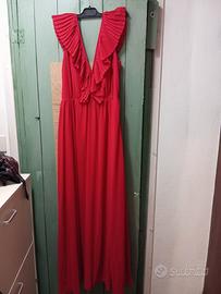 vestito donna cerimonia rosso