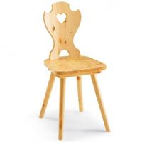 sedie tirolesi  in pin9 massello 