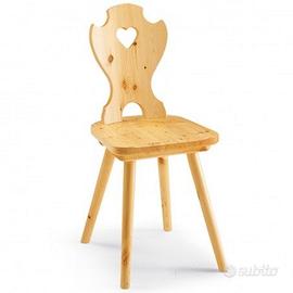 sedie tirolesi  in pin9 massello 