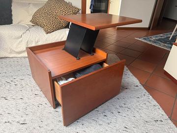 POLIFORM Comodino / Tavolino Trasformabile Vintage