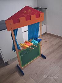 Teatrino con 4 marionette