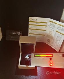 Anello Moissanite (VVS cut & D color) & S925