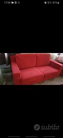 Divano 2 posti rosso – comodo – consegna disponibi