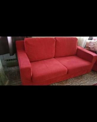 Divano 2 posti rosso – comodo – consegna disponibi