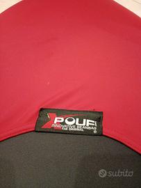 Pouf rosso bordeaux