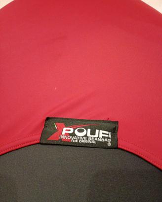 Pouf rosso bordeaux