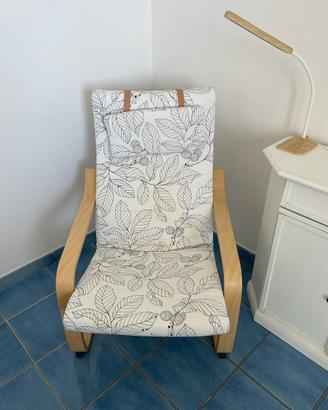 Poltrona sedia POÄNG Ikea, cuscino ed. limitata