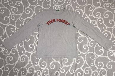 Maglia Benetton (size S) grigio Free Forest cotone