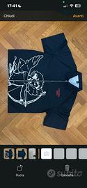 Camicia con Zip MANFINITY "Emotional Angel" Nera