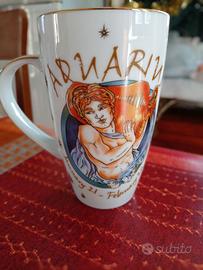 Tazza segno zodiacale acquario