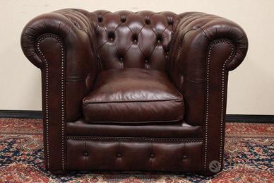 POLTRONA ORIGINALE CHESTERFIELD CLUB IN PELLE
