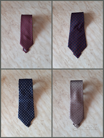 4 Cravatte colori vari trame varie anni 70