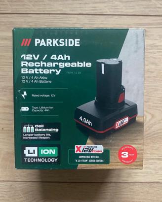 Batteria 4ah 12v Parkside NUOVA