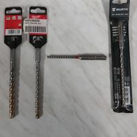 Punte SDS-Plus 4 taglienti HILTI-WURTH-MILWAUKEE