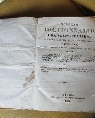 D'Alberti antico dizionario ita - fran 1830