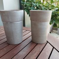 Coppia di vasi tortora 