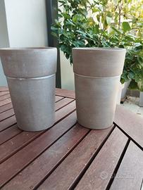 Coppia di vasi tortora 