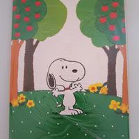 Carta da lettere Snoopy prato alberi Hallmark