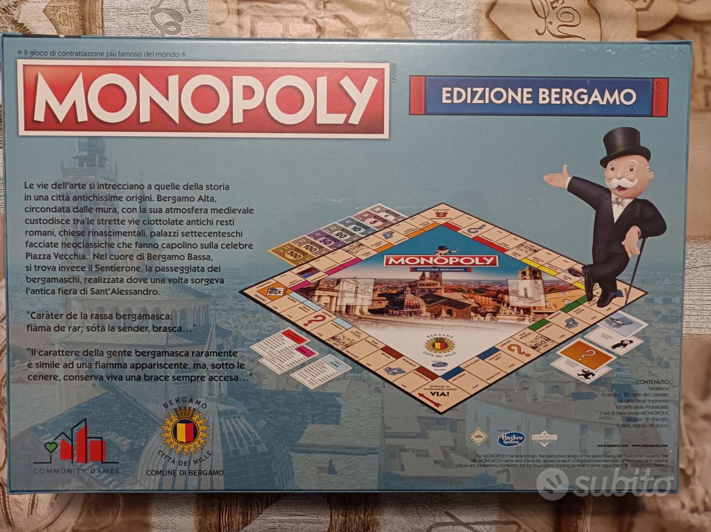 Il Monopoly edizione Bergamo sugli scaffali di tutta la provincia