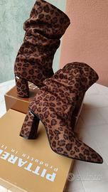 STIVALETTI VIGOGNA, ANIMALIER SCAMOSCIATI