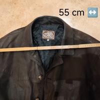 Giacca Vera Pelle Marrone Scuro – Vintage