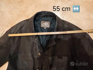 Giacca Vera Pelle Marrone Scuro – Vintage