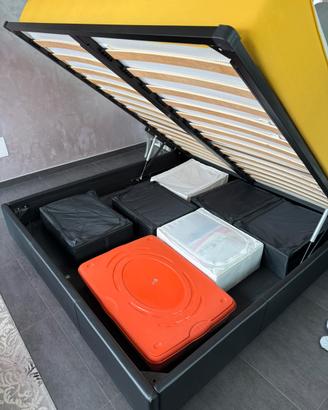 Letto matrimoniale contenitore
