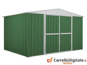 Box in lamiera di Acciaio 360x260cm 9mq verde