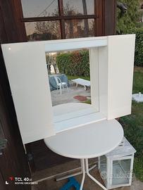 Specchio arredo bagno con antine laterali 