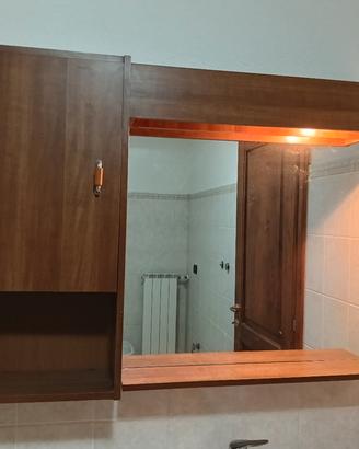 specchiera bagno con mobiletto 