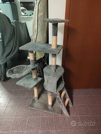 Tiragraffi gatto gioco torre castello 