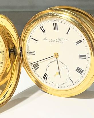 OROLOGIO DA TASCA IWC ORIGINALE IN ORO 18 KT