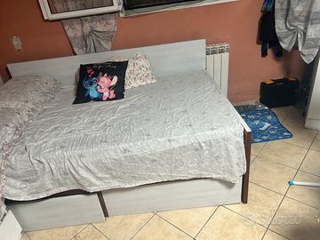 Struttura letto contenitore una piazza e mezza