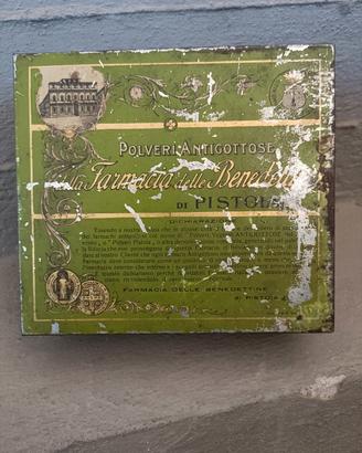 Scatola latta Farmacia Benedettine 