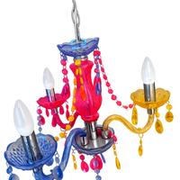 Lampadario colorato 3 luci