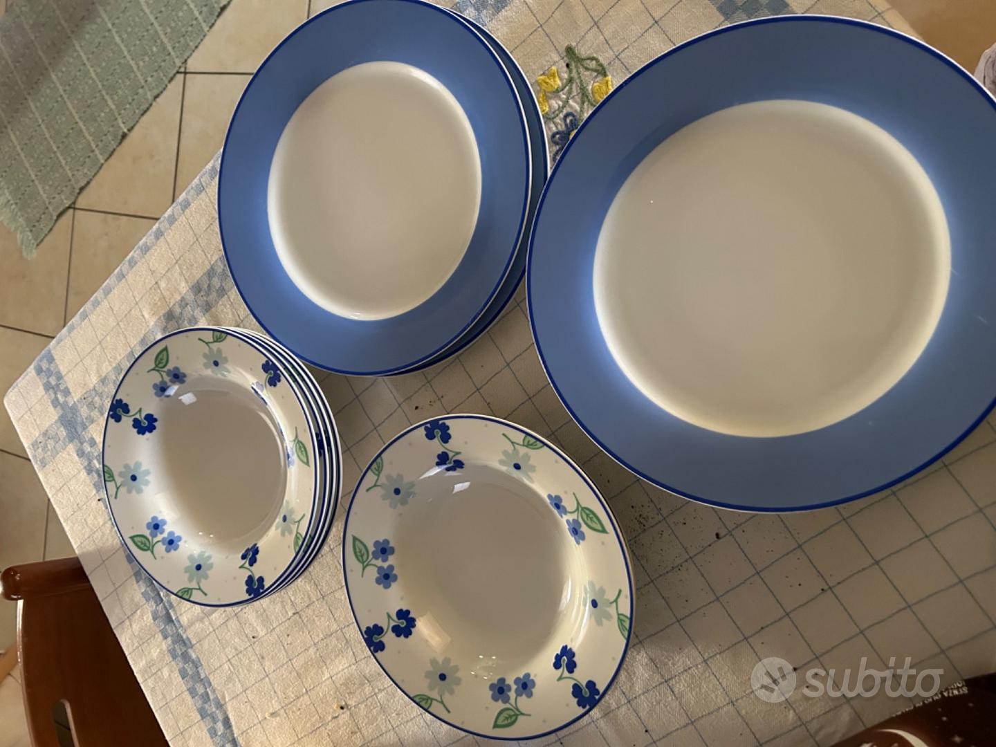 set servizio piatti ceramica 12 pezzi da 6 persone - Arredamento e