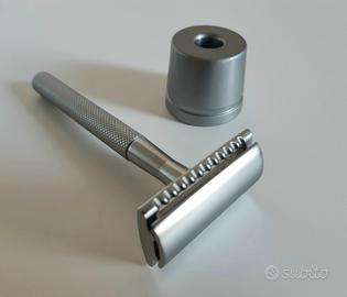Rasoio Bambaw safety razor silver