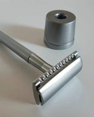 Rasoio Bambaw safety razor silver